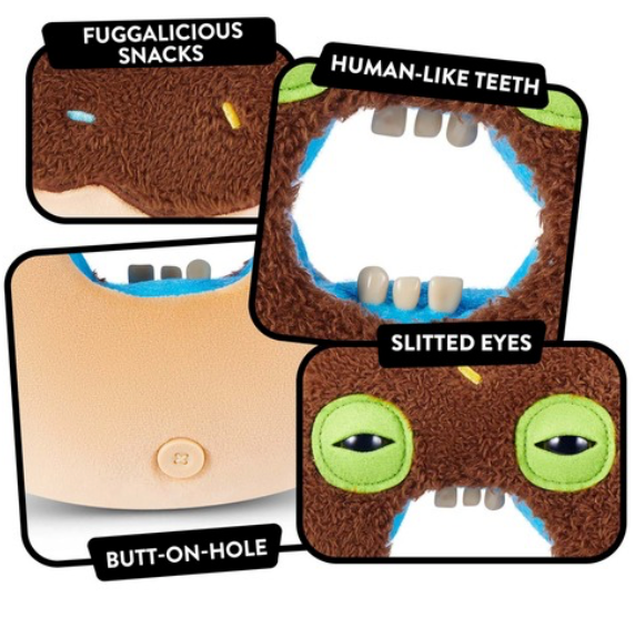 Fuggler Fuggalicious 9-Inch Plush, side angle