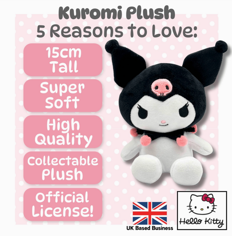 Sanrio Kuromi 6 Inch Plush Figure