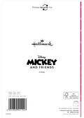 Disney Mickey Mouse "A Little Birthday Wish For You" Birthday Card