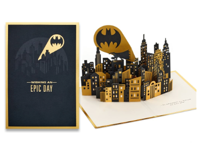 Batman DC "Wishing An Epic Day" 3D Pop-Up Card