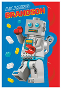 LEGO "Amazing Grandson" Birthday Card