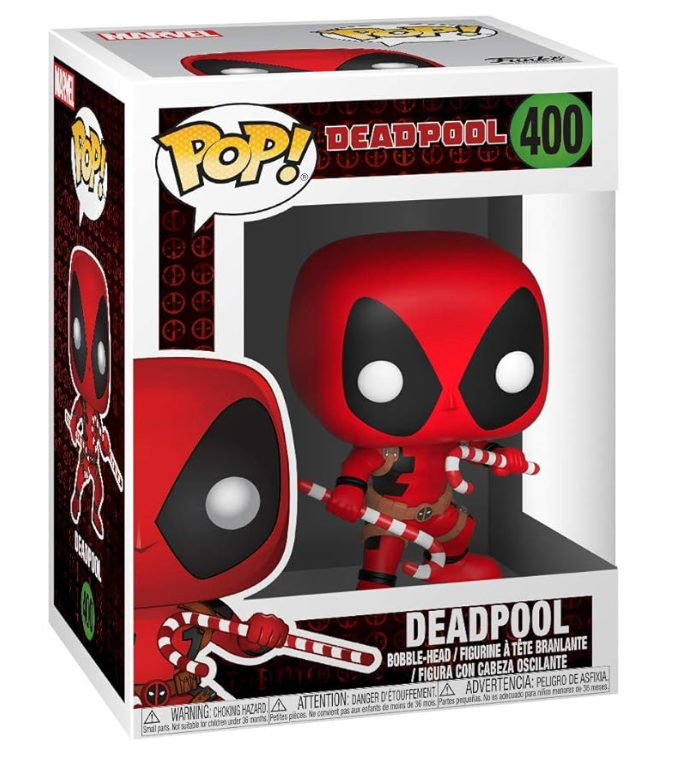 Deadpool With Candy Canes Marvel Holidays Funko POP! Vinyl Figure