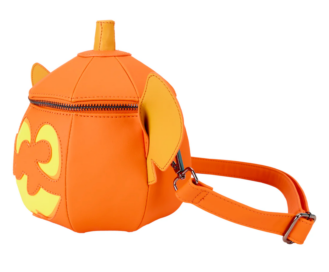 Loungefly Disney Stitch Figural Pumpkin Crossbody Bag