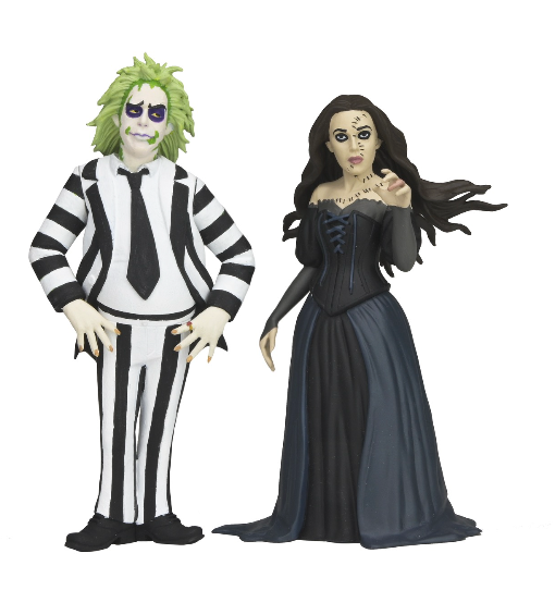 NECA Beeltejuice Beetlejuice Toony Terrors Beetlejuice and Delores Two-Pack Figures