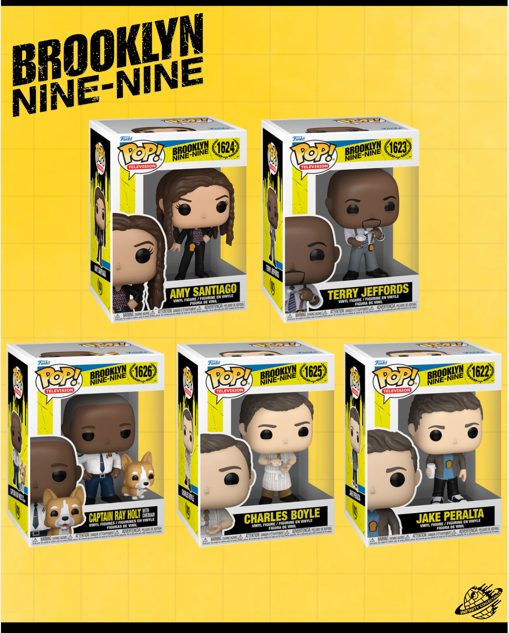 Brooklyn Nine-Nine Funko POP! Vinyl Figures (5) Bundle