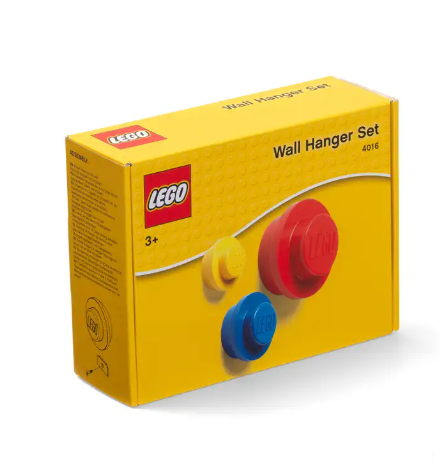 LEGO Wall Hanger Set - Red, Blue and Yellow