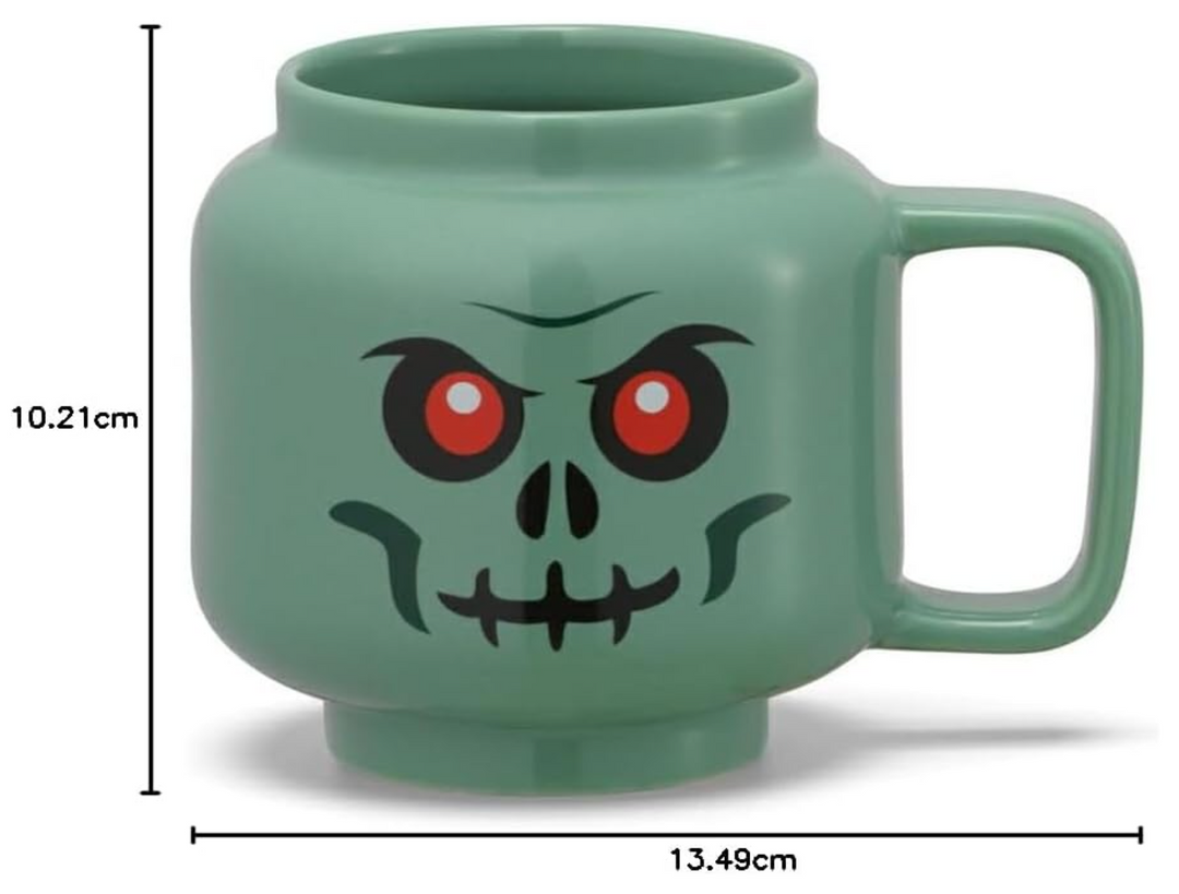 LEGO Large Green Skeleton Ceramic Mug