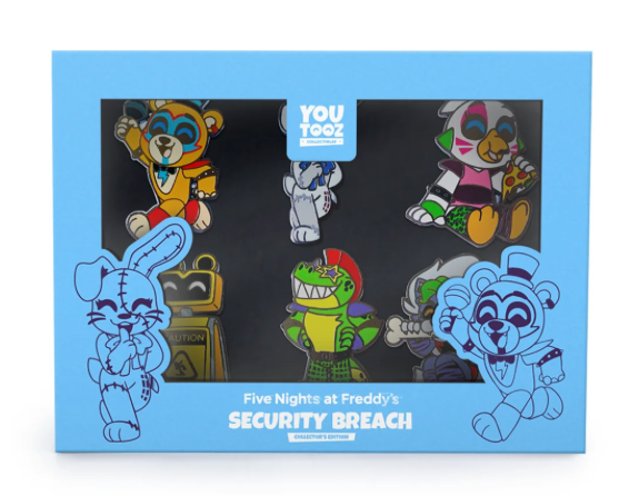 Youtooz Five Nights at Freddy`s FNAF Security Breach Pin Set