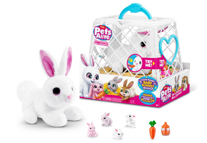 Pets Alive Mama Bunny & Baby Surprise Plush Set