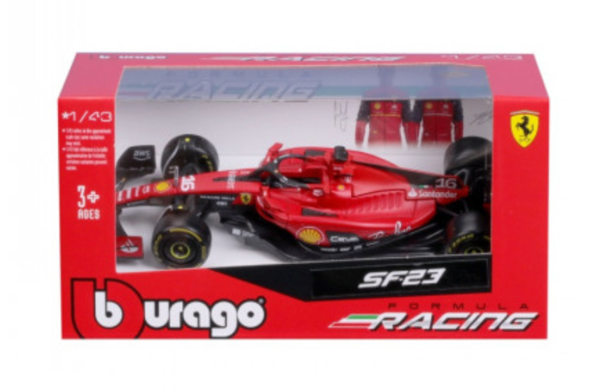 Formula 1 Ferrari Charles Leclerc Official Diecast Model Car 1:43 Scale Collector’s Edition