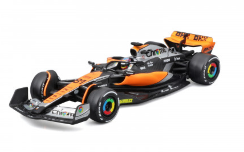 Formula 1 McLaren MCL60 Oscar Piastri Official Diecast 1:43 Scale Model with Helmet