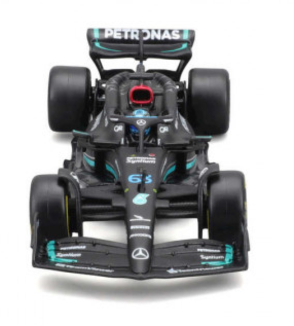 Formula 1 Mercedes-AMG Petronas W14 George Russell Official Diecast 1:43 Scale Model with Helmet