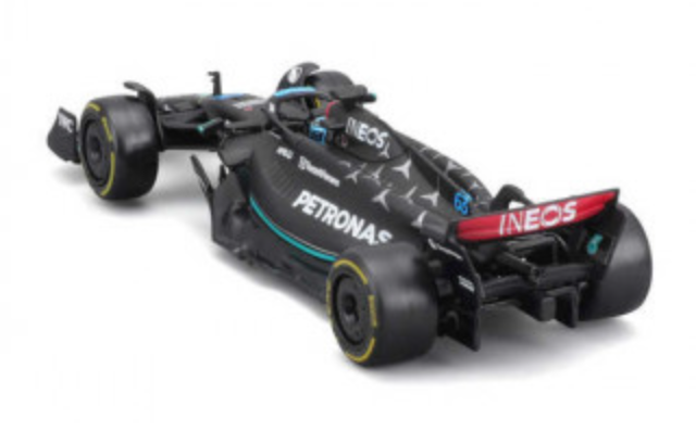 Formula 1 Mercedes-AMG Petronas W14 George Russell Official Diecast 1:43 Scale Model with Helmet