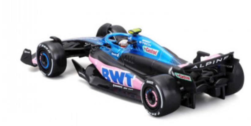 Formula 1 BWT Alpine A523 Pierre Gasly Official Diecast 1:43 Scale Model with Helmet