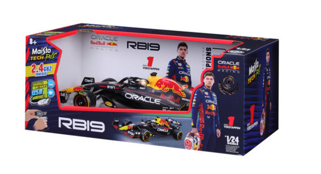 Formula 1 Premium RC Red Bull Racing RB19 F1 Car Max Verstappen 1:24 Scale Official Remote Control Car