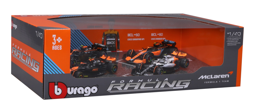 Formula 1 McLaren F1 Lando Norris Official Highlights 4-Pack Collector’s Edition Set