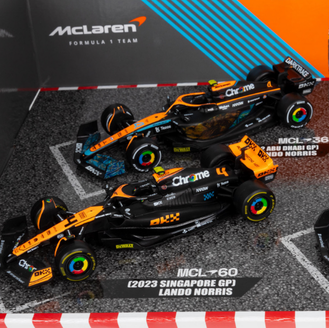 Formula 1 McLaren F1 Lando Norris Official Highlights 4-Pack Collector’s Edition Set