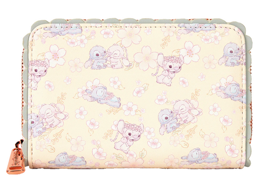 Loungefly - Disney Stitch Cherry Blossom Cute Zip Around Wallet