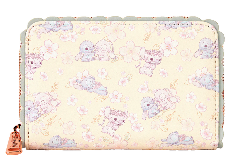 Loungefly - Disney Stitch Cherry Blossom Cute Zip Around Wallet