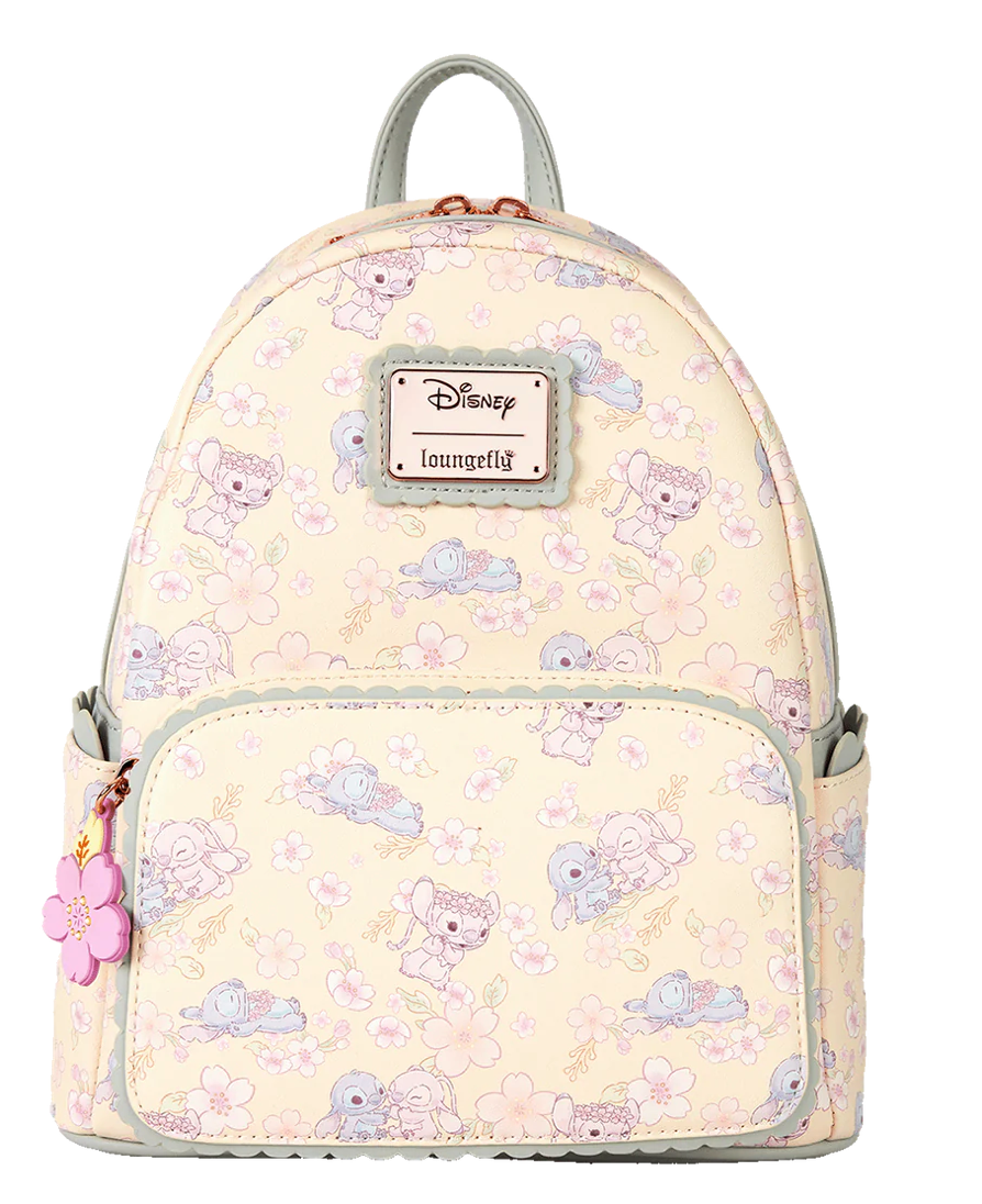 Loungefly Disney Cute Stitch Cherry Blossom Mini Backpack from Infinity Collectables’ Lilo & Stitch collection