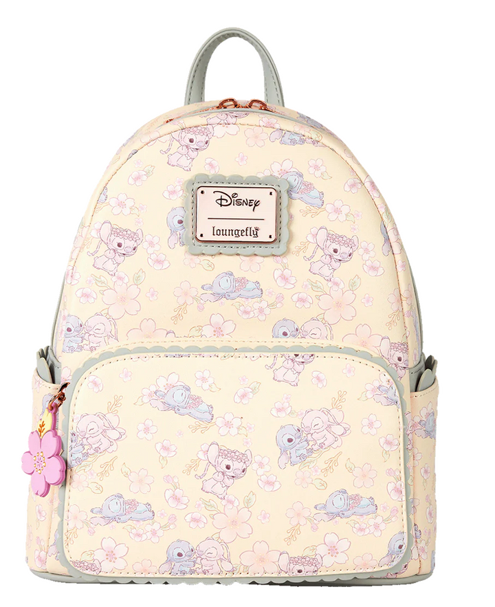 Loungefly Disney Cute Stitch Cherry Blossom Mini Backpack