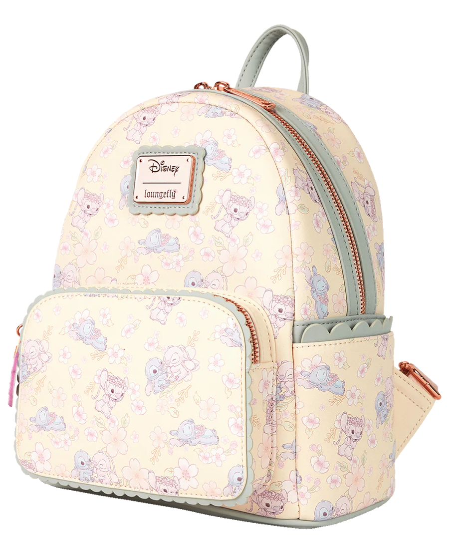 Loungefly Disney Cute Stitch Cherry Blossom Mini Backpack