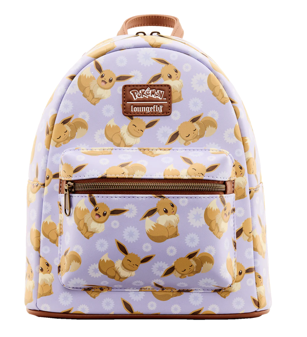 Loungefly Pokemon Eevee All Over Print Mini Backpack