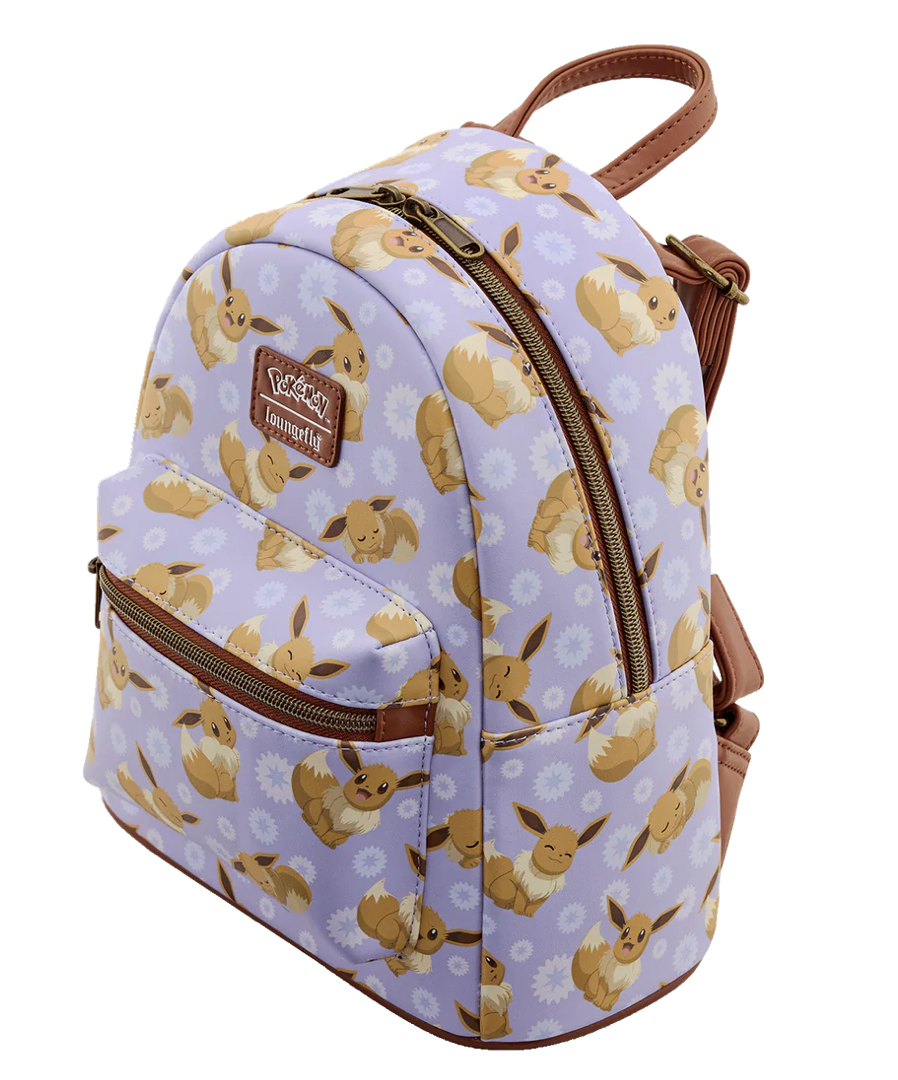 Loungefly Pokemon Eevee All Over Print Mini Backpack