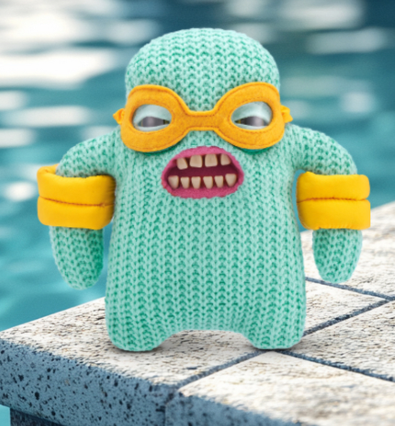Fuggler Vacay Vibes Mr Needles 9 Plush, rear view