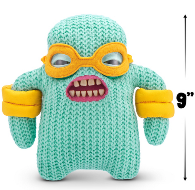 Fuggler Vacay Vibes Mr Needles 9 Plush, close-up detail