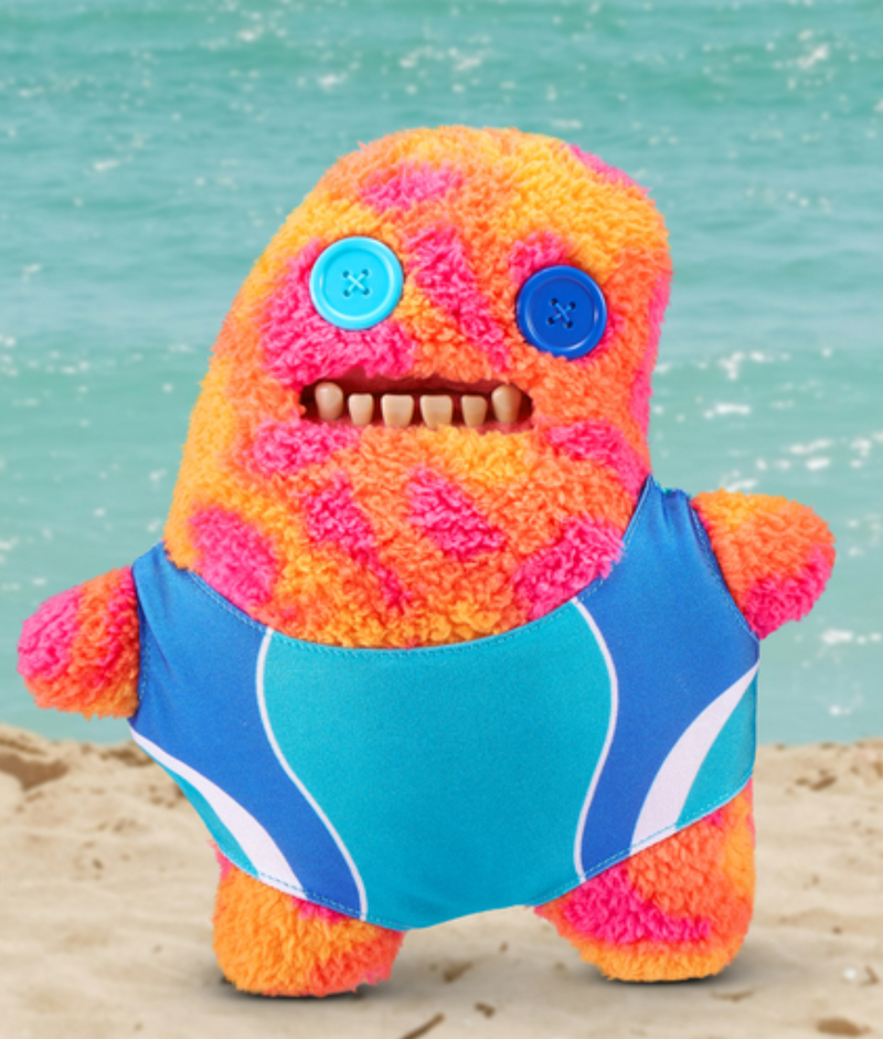 Fuggler Vacay Vibes Sir Splodge A Lot 9 Plush, close-up detail