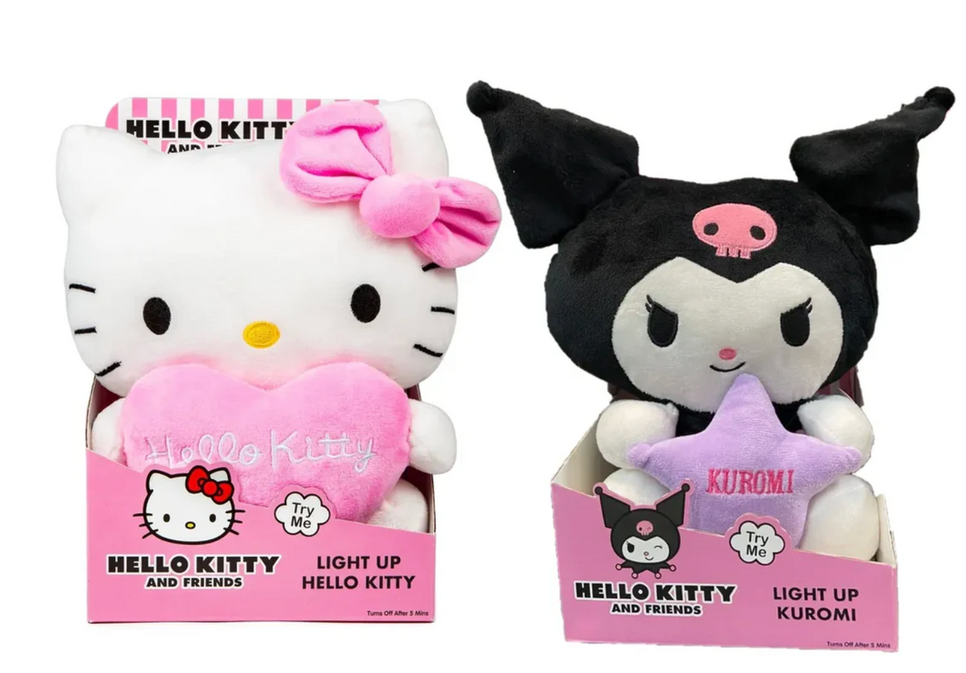 Hello Kitty/Kuromi Light Up Plush (Assorted)