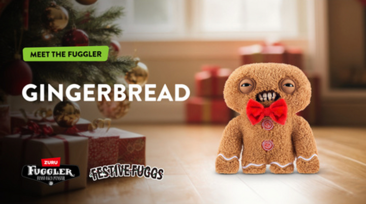 Fuggler Festive Fuggs Gingerbread Man 9" Plush