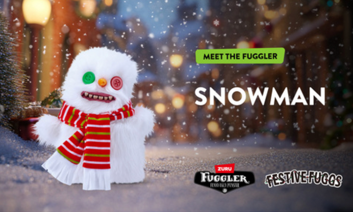 Fuggler Festive Fuggs Snowman Man 9" Plush