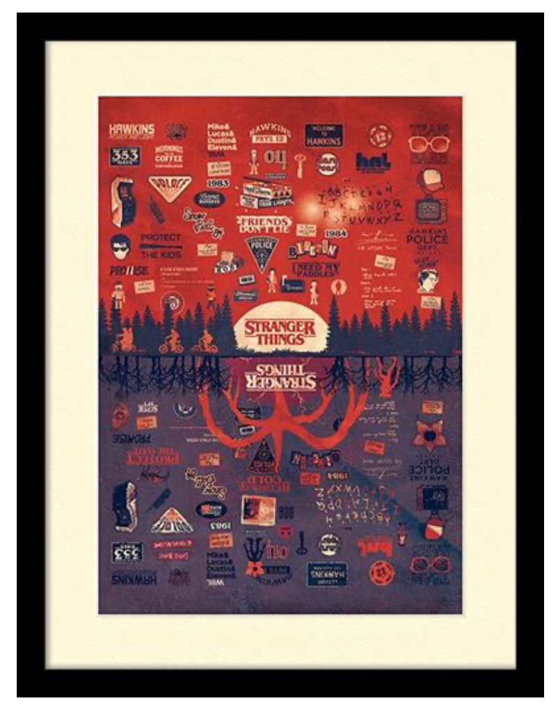 Stranger Things (The Upside Down) 30cm x 40cm Framed Print