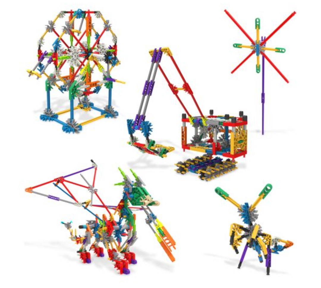 K'nex 408 Piece 80 Model Deluxe Set with Bag