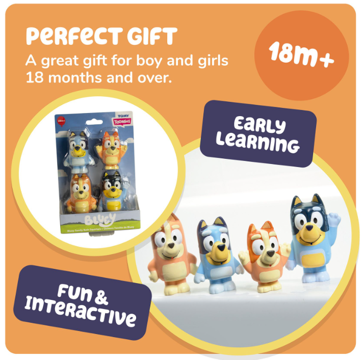 Toomies Bluey Squirter 4 Pack