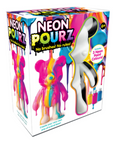 Neon Paint Pour Marble Bear Arts & Crafts Kit