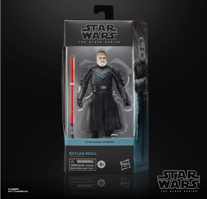 Star Wars The Black Series Baylan Skoll 6" Action Figure, side angle