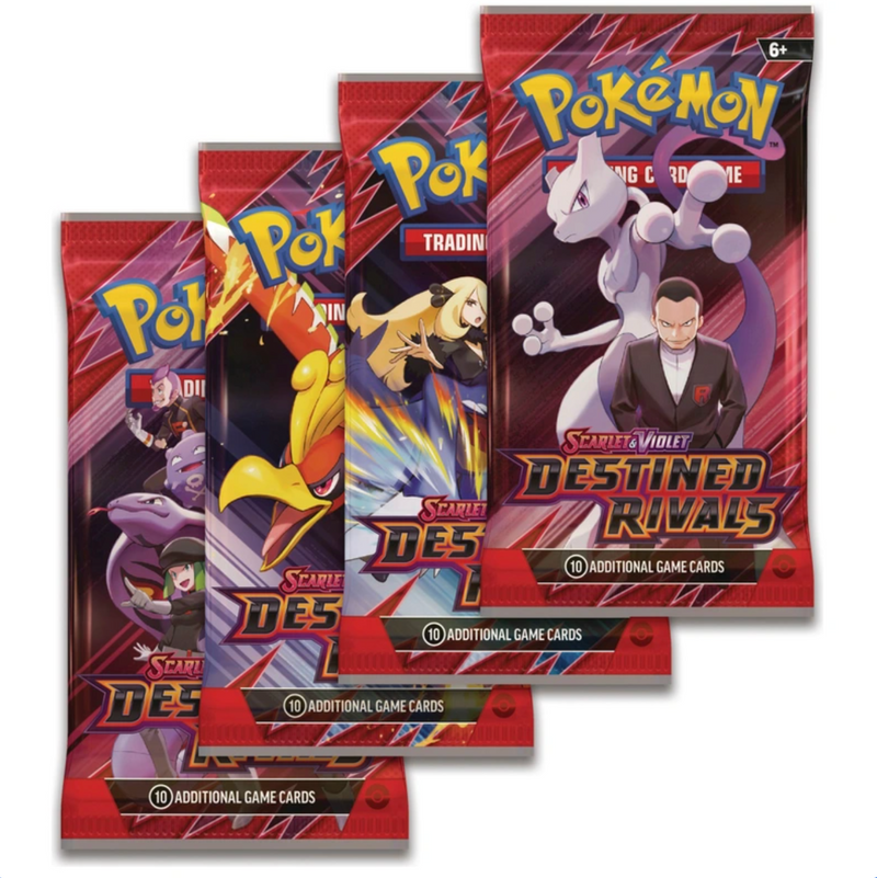 Pokemon Scarlet & Violet Destined Rivals Booster Pack, rear view