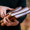 Light Oak Journals, close-up detail