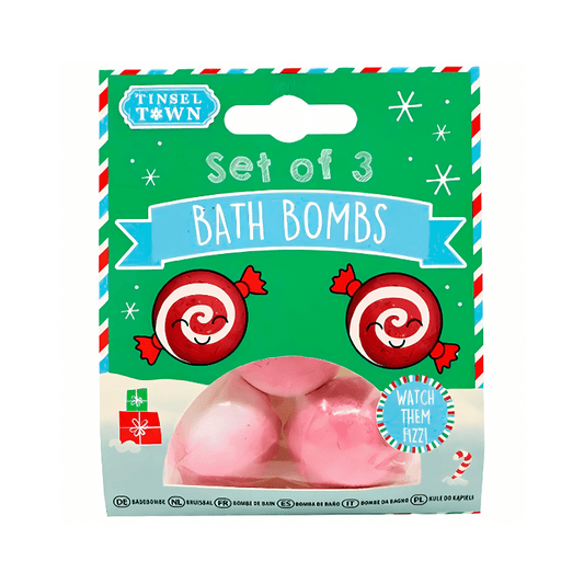 Set of 3 Christmas Bath Bombs collectible from PoundFun