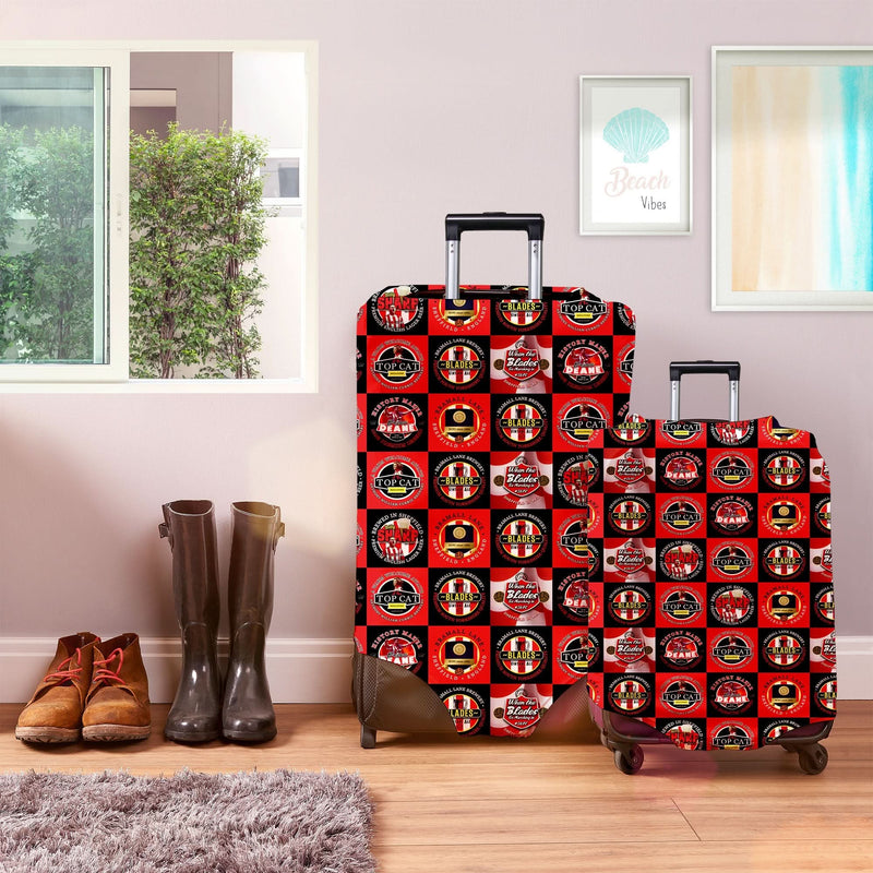 Sheffield - Football Legends - Luggage Cover - 3 Sizes, side angle