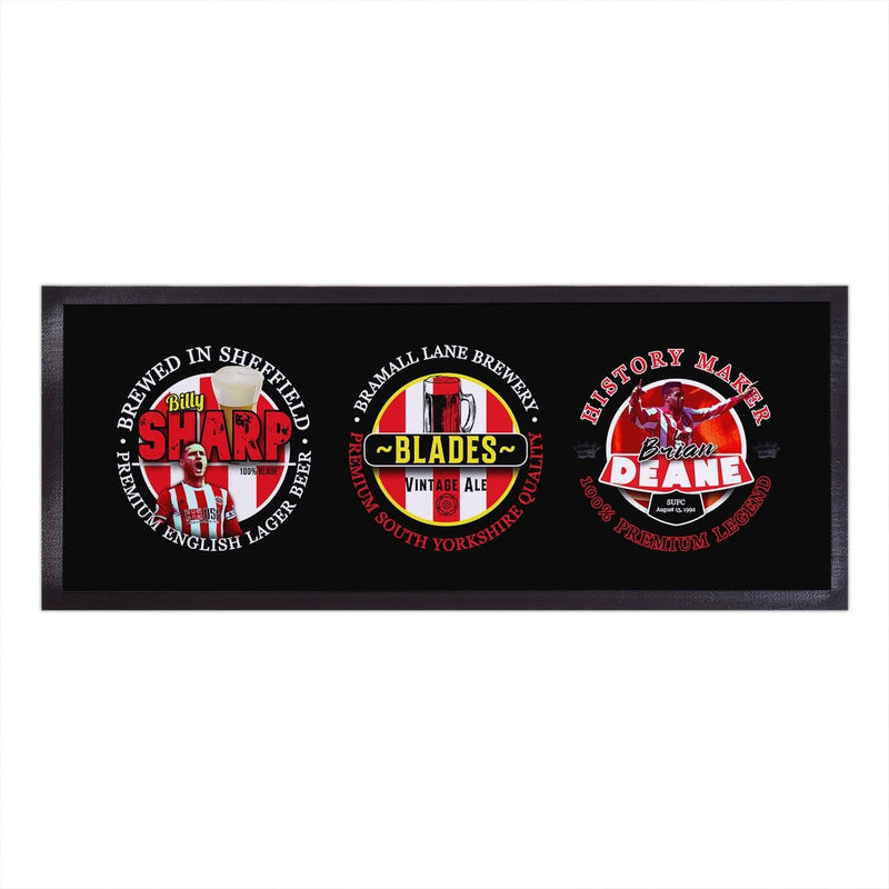 Sheffield - Football Legends - Bar Runner collectible from https://britishmade.gifts/