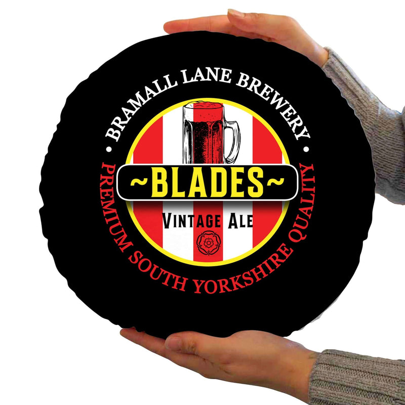 Sheffield Blades - Football Legends - Circle Cushion 14 collectible from https://britishmade.gifts/