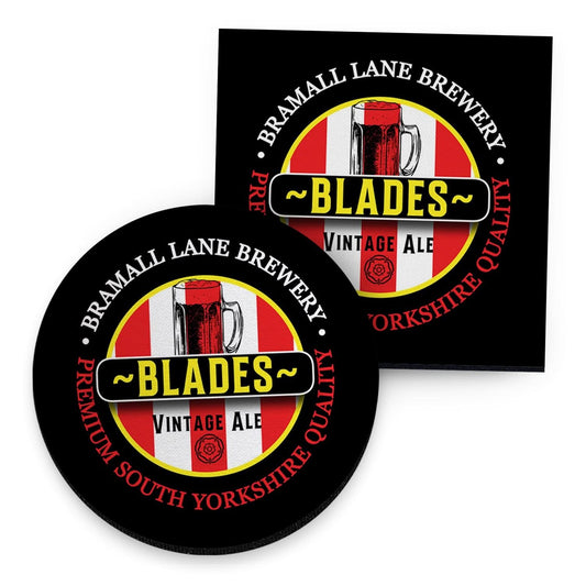 Sheffield Blades - Football Coaster - Square Or Circle collectible from https://britishmade.gifts/