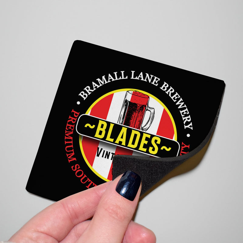 Sheffield Blades - Football Coaster - Square Or Circle, alternate view