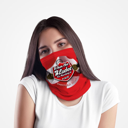 Sheffield Marching in - Football Legends - Snood collectible from https://britishmade.gifts/