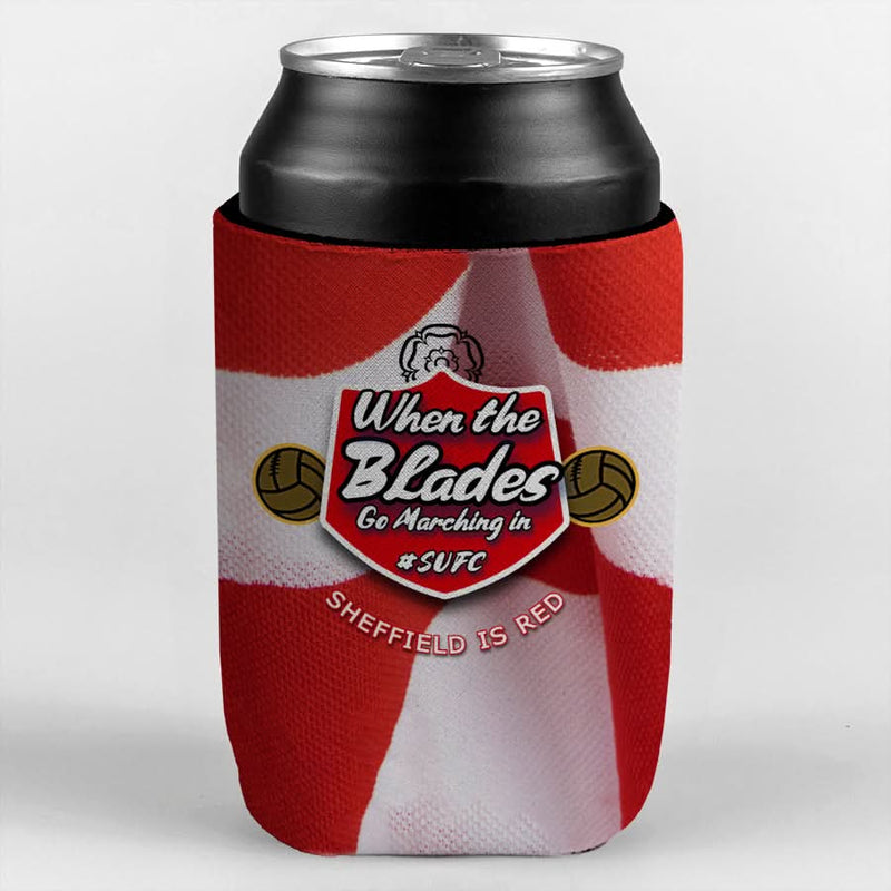 Sheffield Marching in - Football Legends - Can Cooler collectible from https://britishmade.gifts/