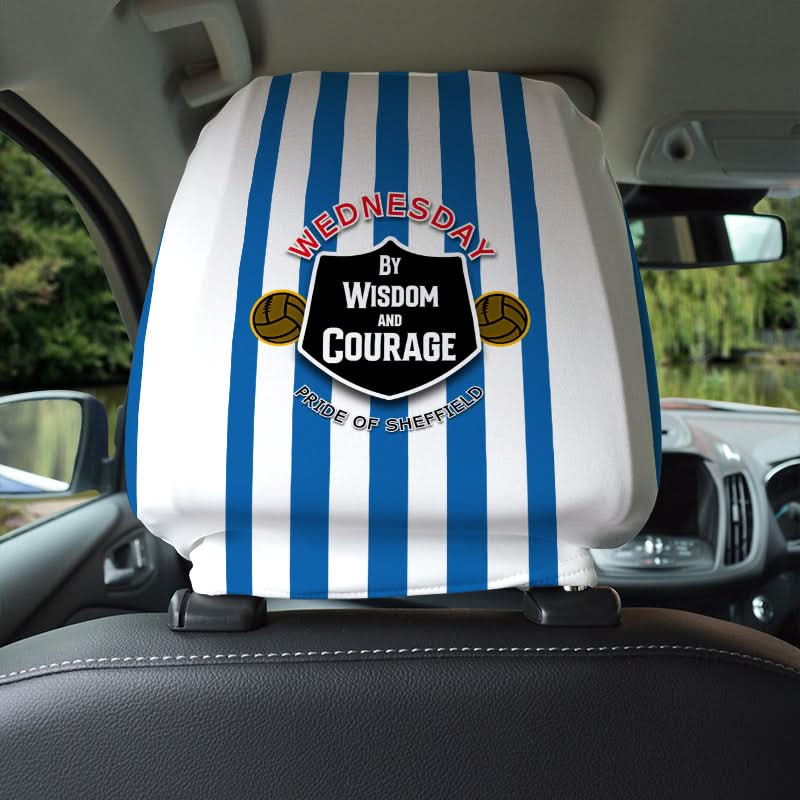 Wednesday Courage - Football Legends - Headrest Cover collectible from https://britishmade.gifts/